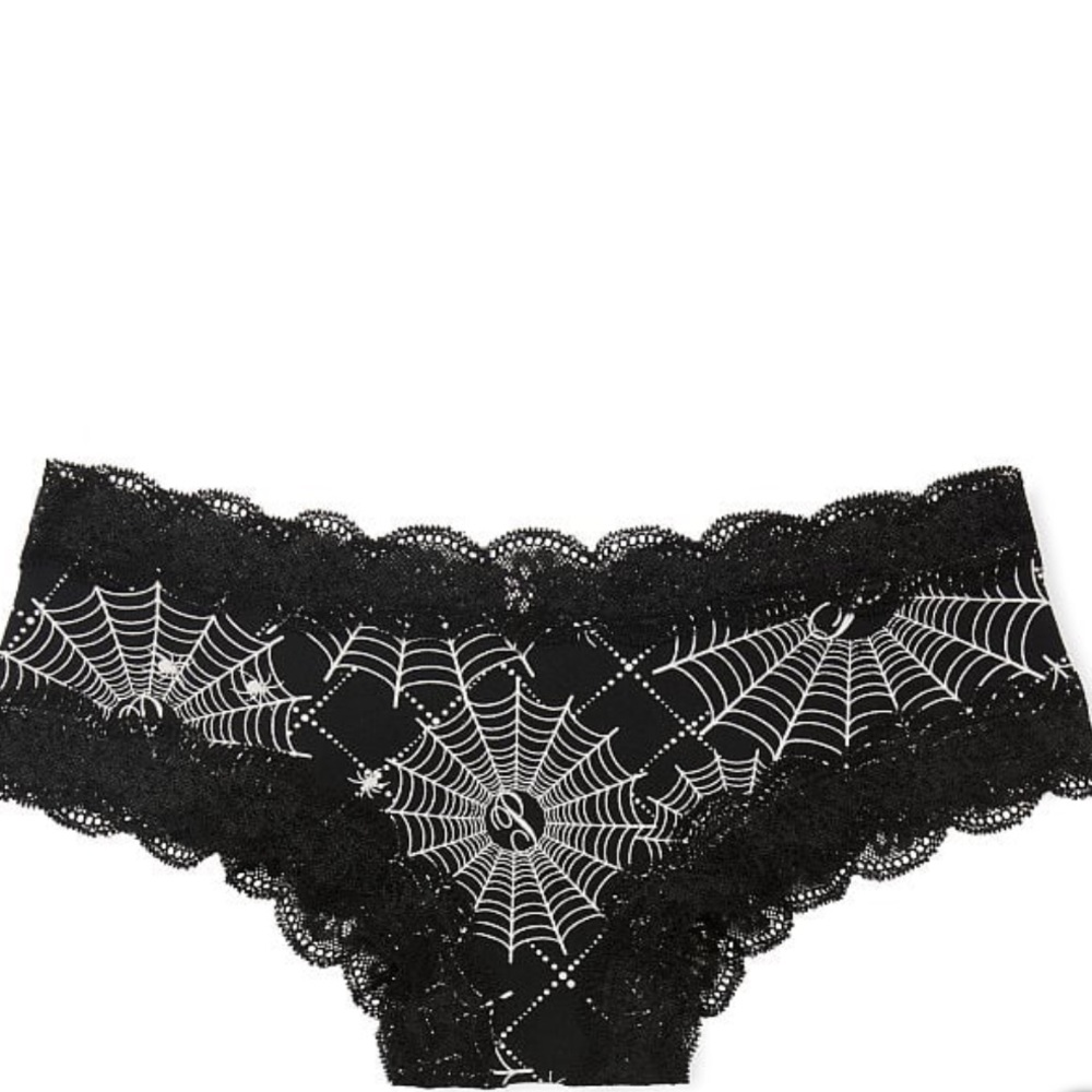 ⭐️3/$15 ⭐️ BNWT VS PINK HALLOWEEN EVERYDAY LACE-TRIM
CHEEKSTER PANTY size L